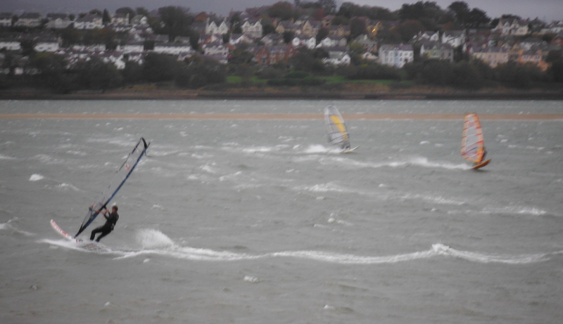  windsurfers on the Menai Straits 