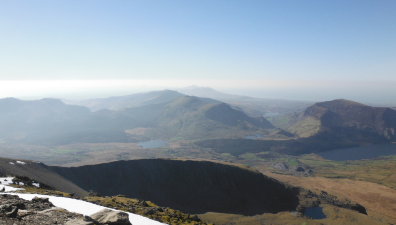  a wide view of the Eifionydd from Snowdon 