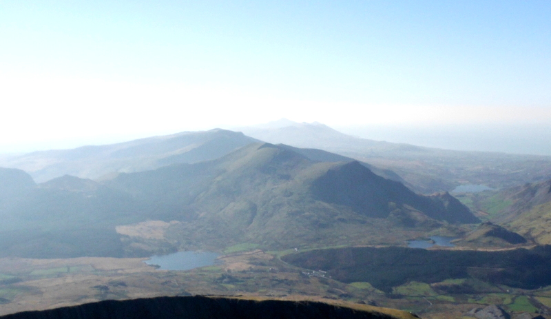  a view of the Nantlle Ridge from Snowdon 