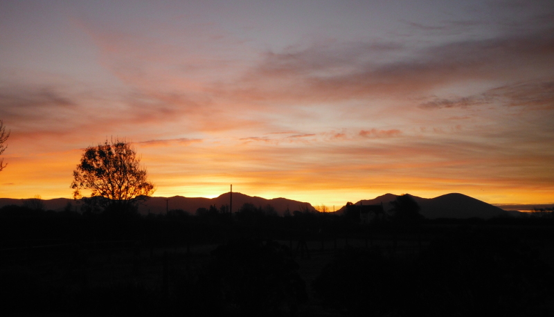  the sunrise over Snowdonia 