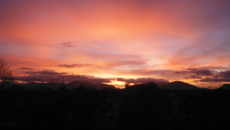  the sunrise over Snowdonia 