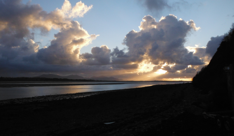  unusual lighting looking down the Lleyn Peninsula 