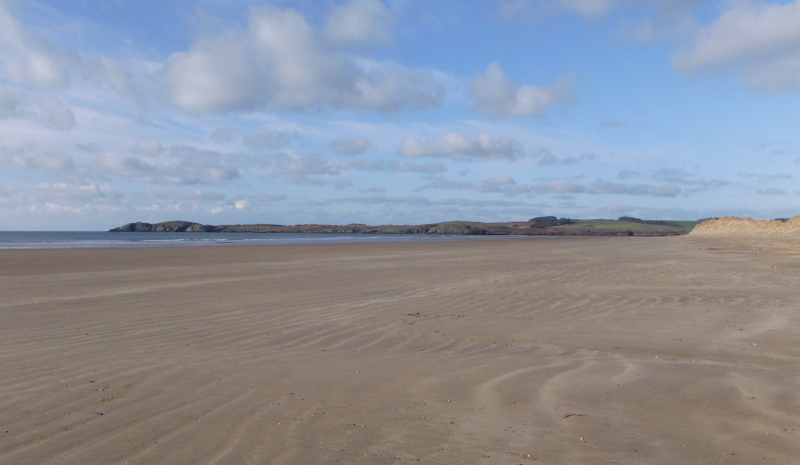  the beach along Malltreath Bay 