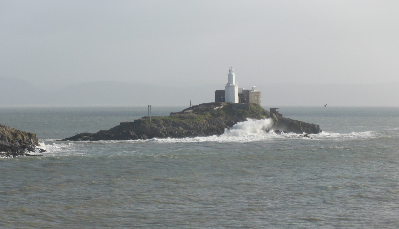  the waves around Mumbles Head