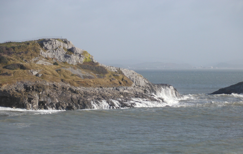  the waves around Mumbles Head