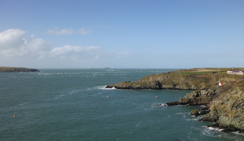  looking back towards and beyond St Justinian`s 