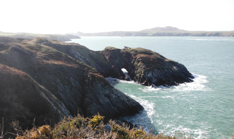  part of the coastline along from St Justinian`s 