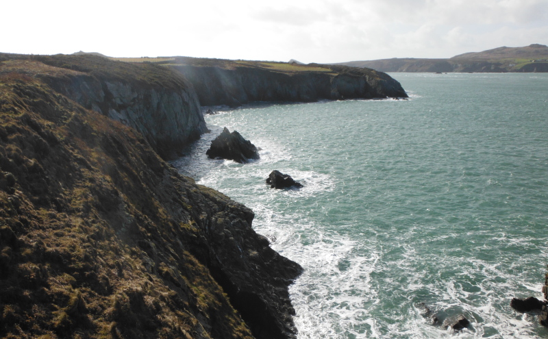  part of the coastline along from St Justinian`s 