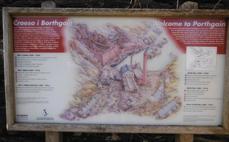  the sign at Porthgain