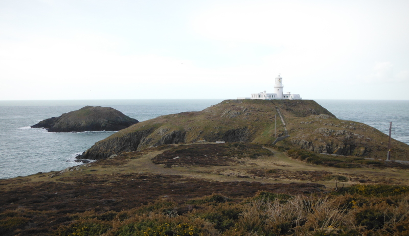  looking down on Strumble Head lighthouse