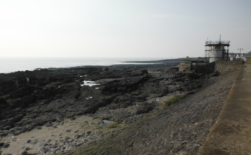  the coastline outside the sea-wall 