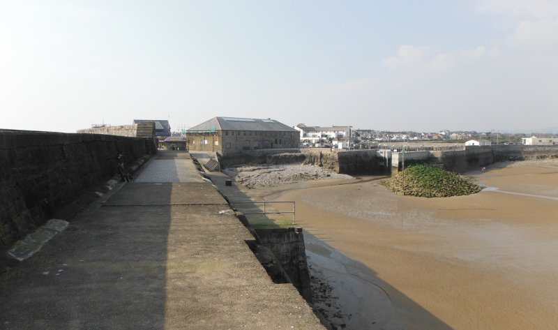  looking along the sea-wall 