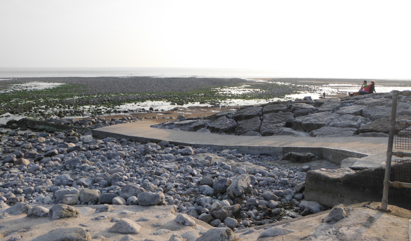  the ramp in the beach area 