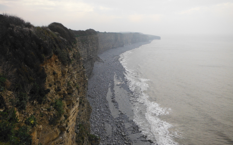  looking eastwards from up on the coastal path 