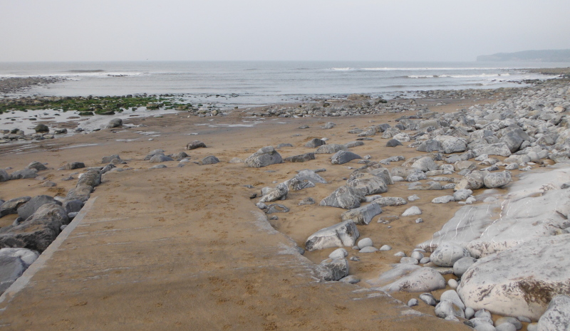  the ramp in the beach area 