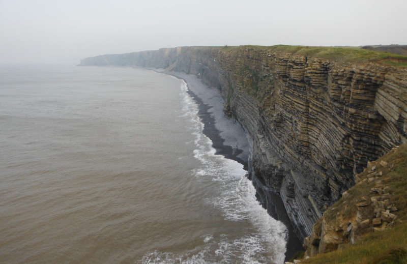  looking westwards along the cliffs 