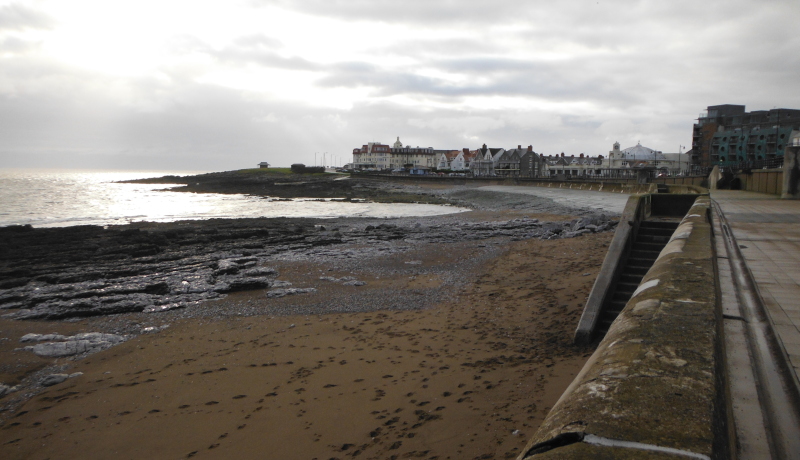  the coastal edge of Porthcawl 