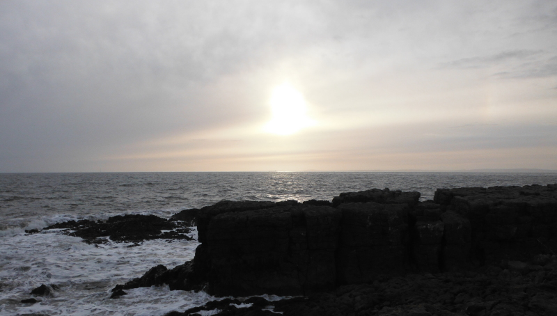  the sunset from Porthcawl 