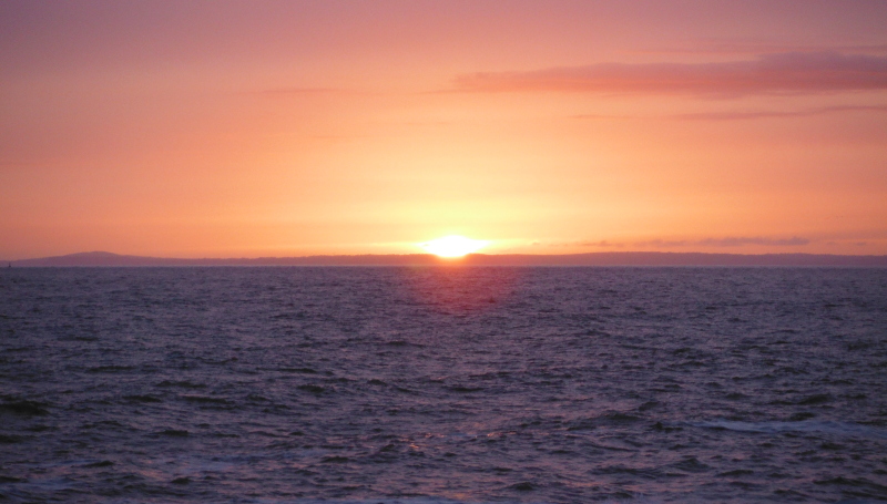  the sunset from Porthcawl 