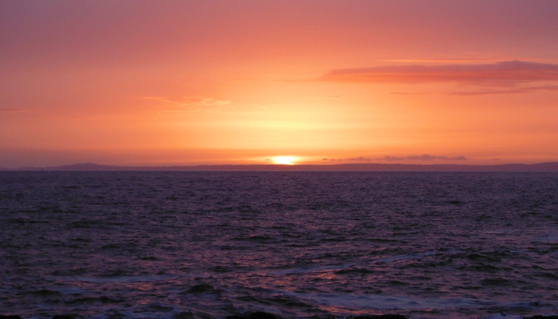  the sunset from Porthcawl 