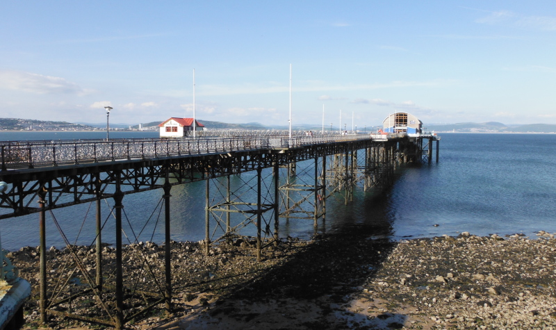  looking out along Mumbles Pier 