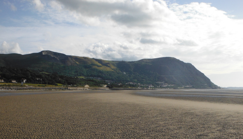  looking along the beach to Penmaen Mawr 