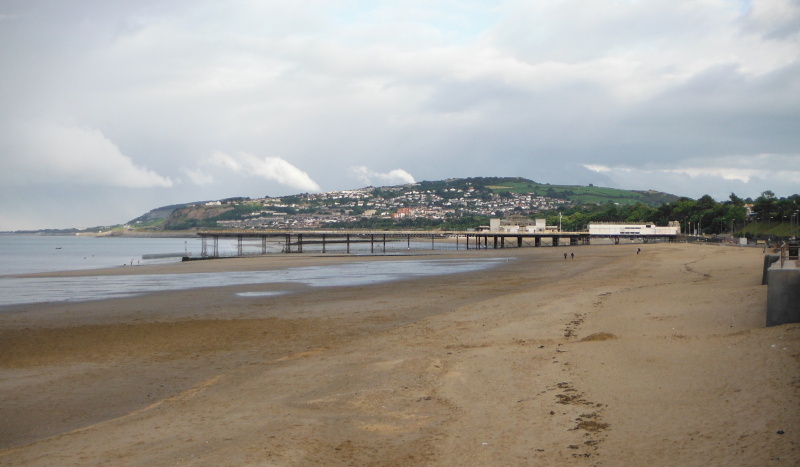  looking along the beach to the pier 