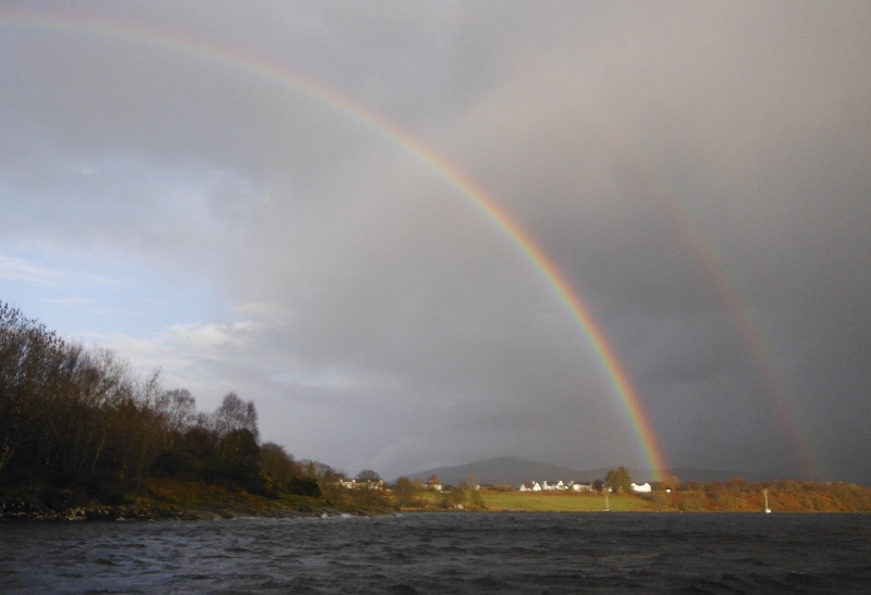  the double rainbow over North Connel 