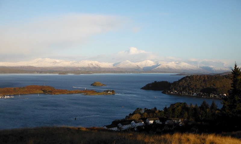  looking across Oban Bay to Kingairloch 