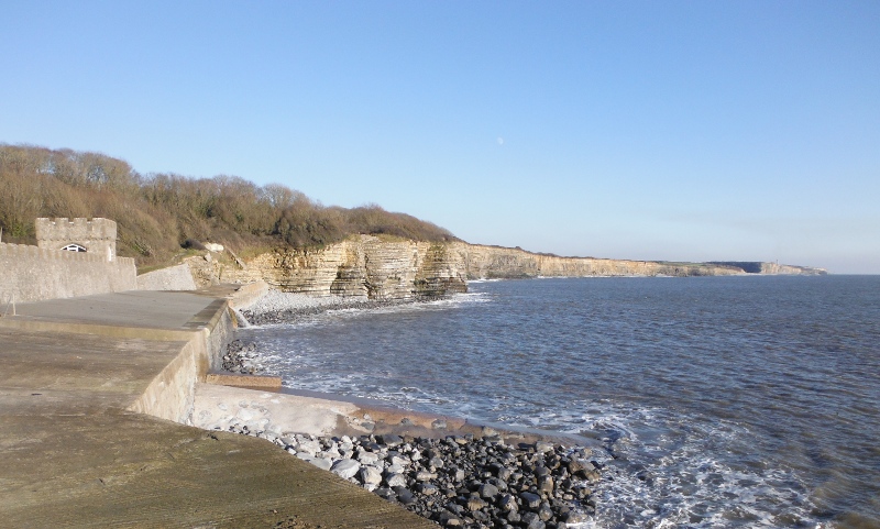  looking along the coast past St Donat`s towards Llantwit Major 