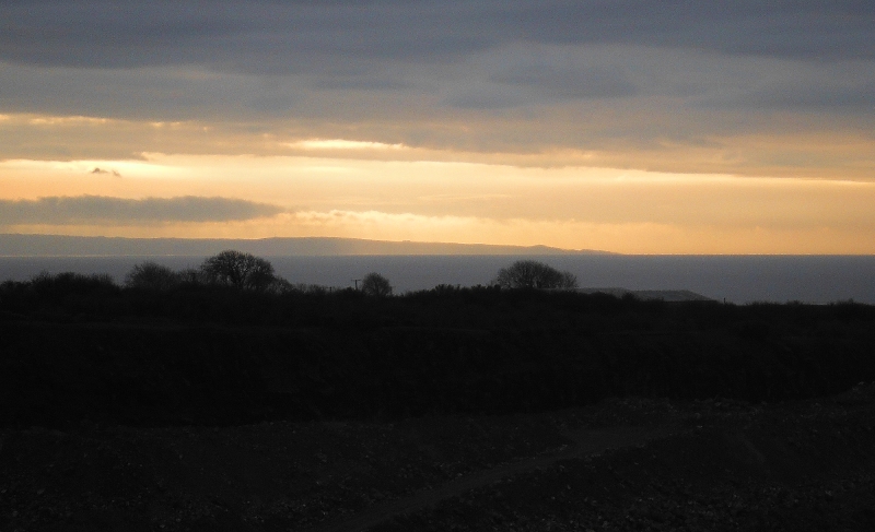  looking down into Cornelly Quarry 