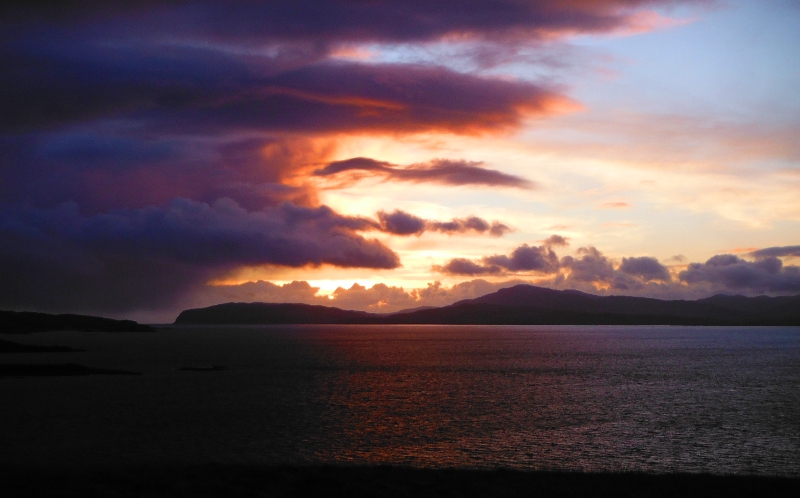  half a sunset over Mull  