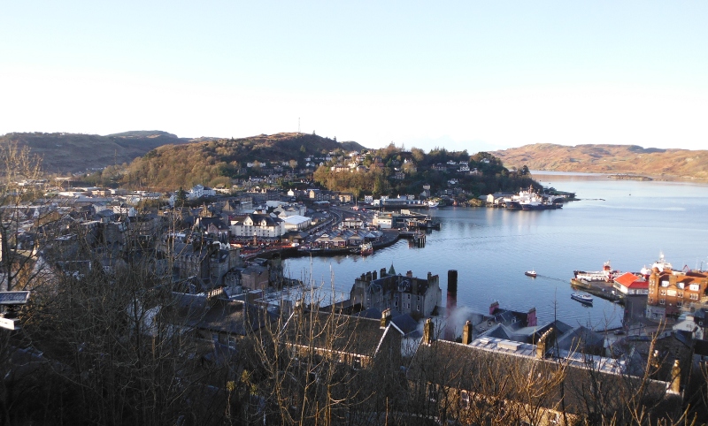  looking down on Oban Bay 