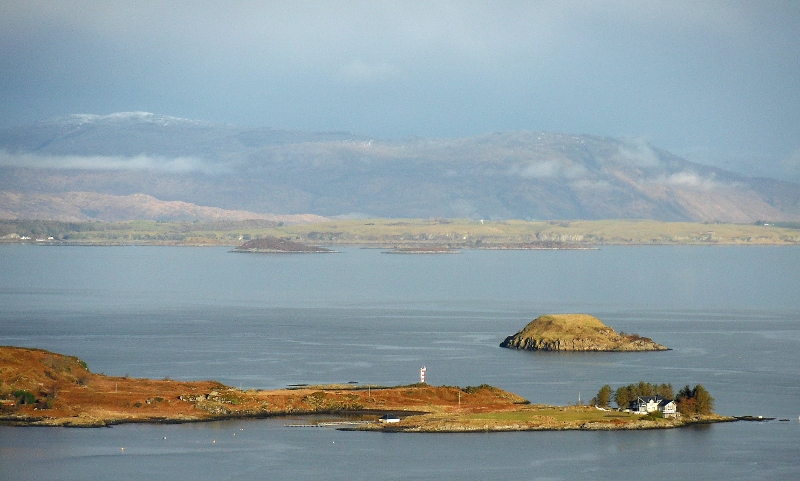  looking across to the islands beside Lismore  