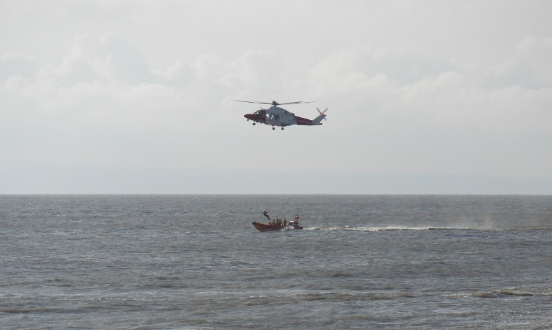  the helicopter and the lifeboat 