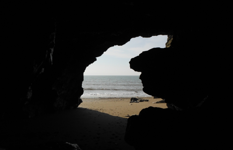  inside the cave looking out 