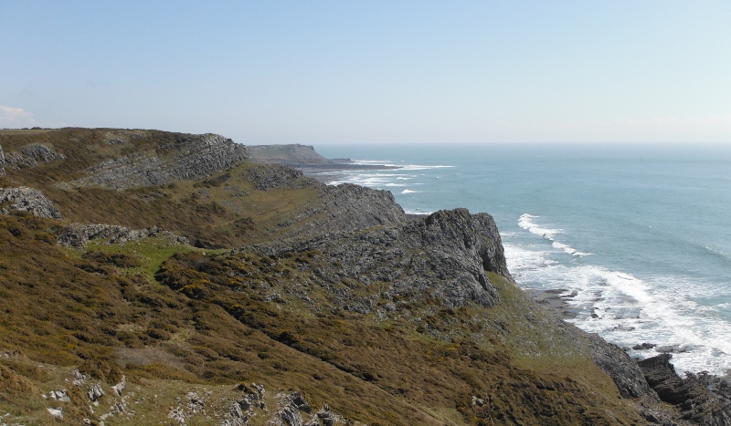  looking back along the coast