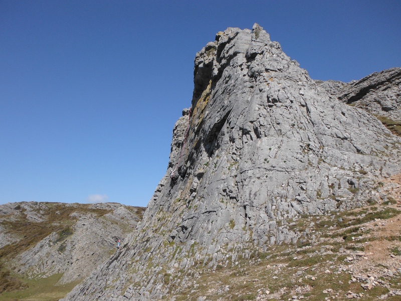  looking up to the spur