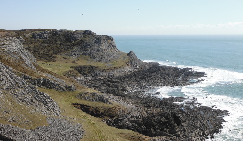  looking back along the coast