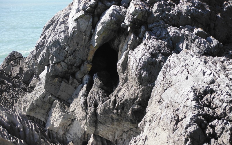  looking across to another cave