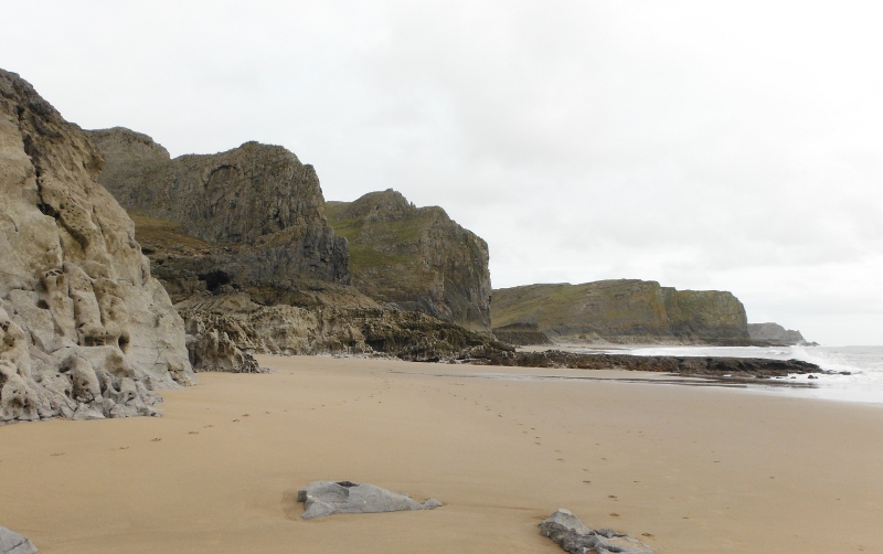  looking along the beach 