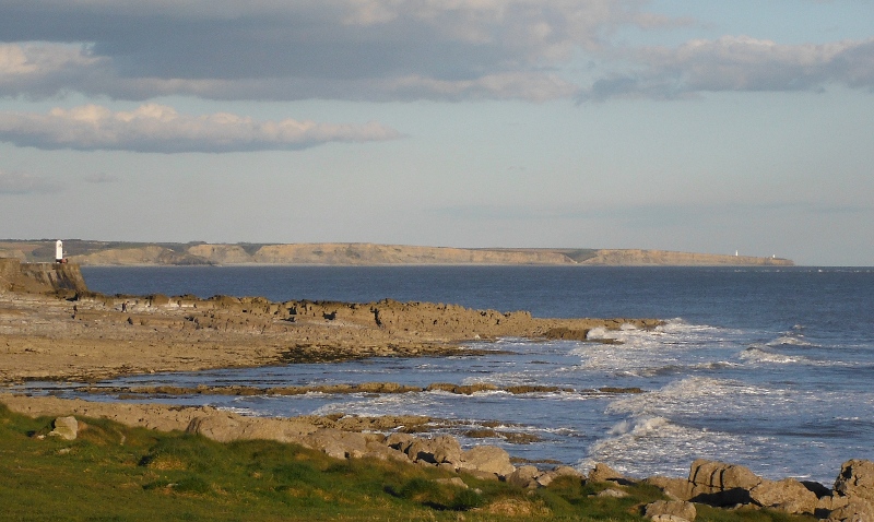  looking over to the Ogmore cliffs 