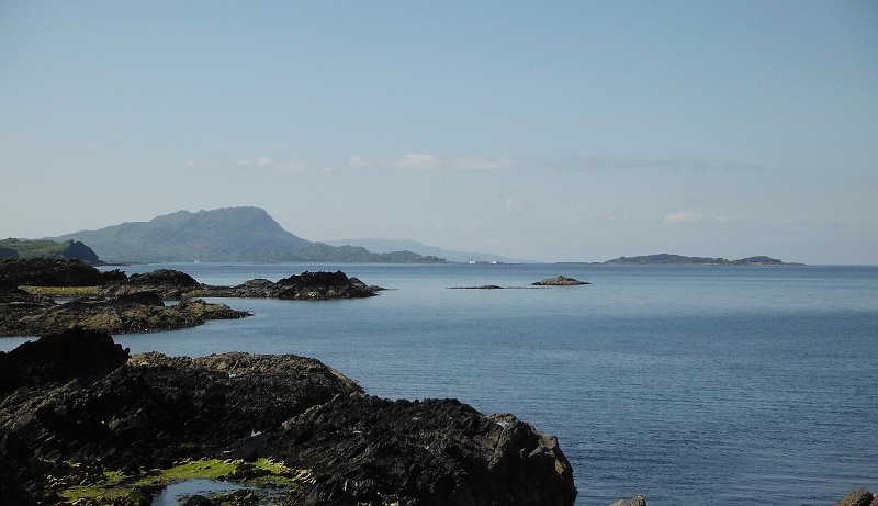  looking southwest down to Fladda and Belnahua  