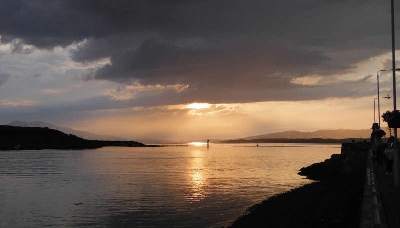  looking away down the Sound of Mull from the esplanade 