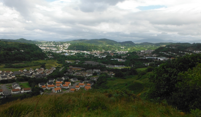  looking out over Oban from the back 