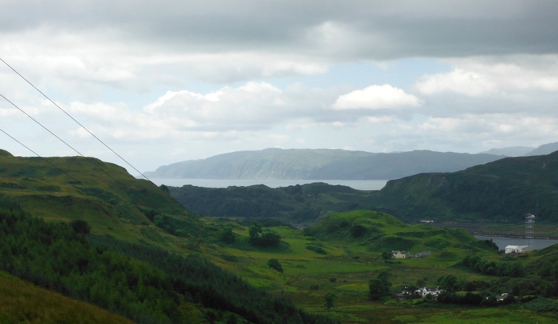  looking down to the cliffs on Mull  