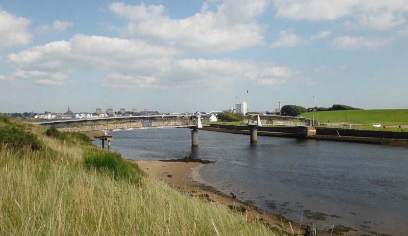  the opening pedestrian bridge 