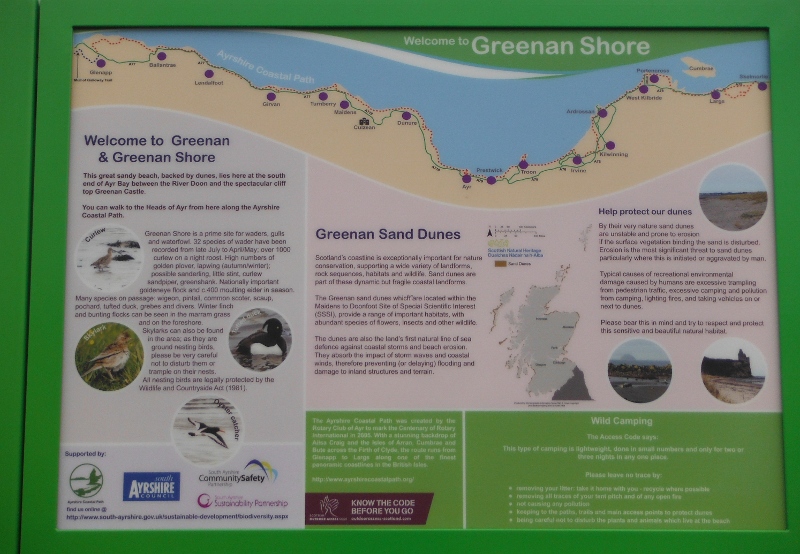  the sign about Greenan Shore 