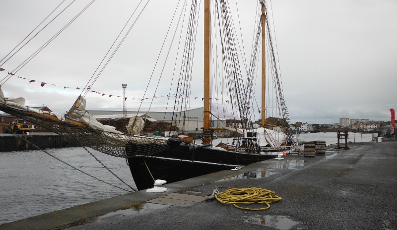  the tall ship at the quay side 