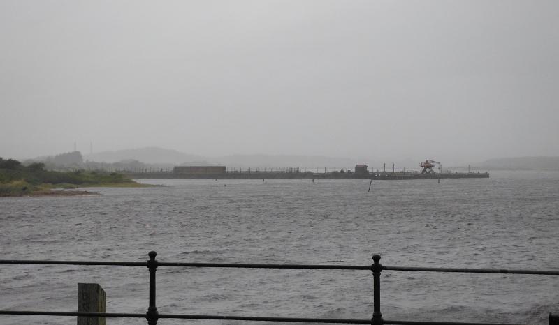  the wharf that sticks out from Ardeer peninsula 